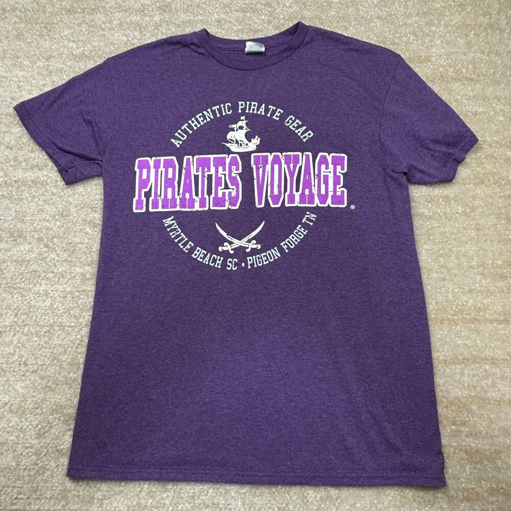 Delta Pro Weight Shirt Mens M Pirates Voyage Purple Myrtle Beach Pigeon Forge‎